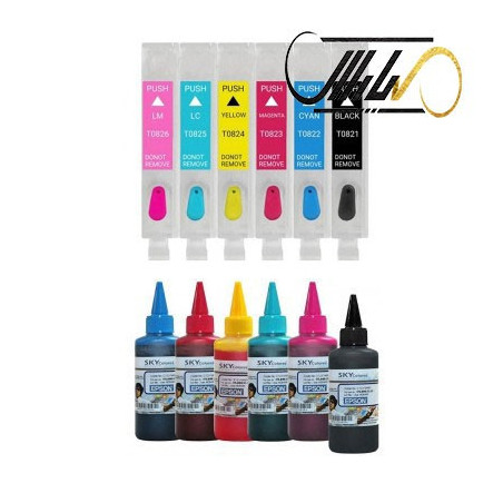 کارتریج قابل شارژ پرینتر های اپسون RX610 - RX690