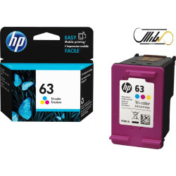 کارتریج جوهرافشان رنگی اچ پی HP 63