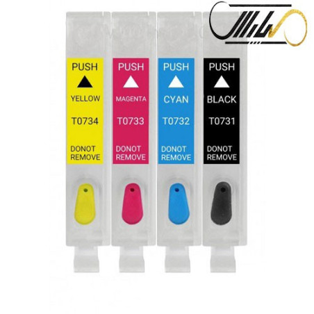 کارتریج قابل شارژ جوهر افشان اپسون  0T0731 - T0732 - T0733 - T0734