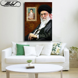 تابلو شاسی طرح امام خمینی و رهبر آقا خامنه ای مدل 101