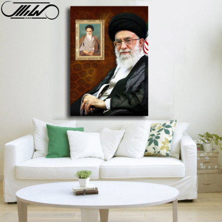 تابلو شاسی طرح امام خمینی و رهبر آقا خامنه ای مدل 101