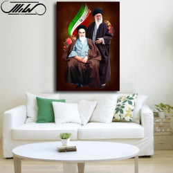 تابلو شاسی طرح امام خمینی و رهبر آقا خامنه ای مدل 105