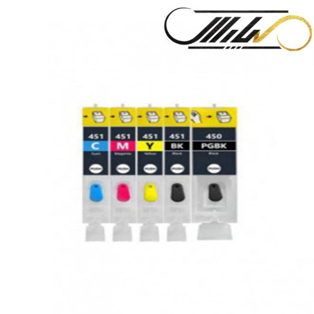 کارتریج جوهر افشان قابل شارژ  CANON 450-451